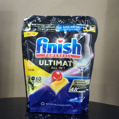 Viên rửa bát Finish Quantum Ultimate 60 viên- Ba Lan( Viên cao cấp 14 chức năng)