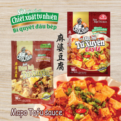 Sốt Đậu Hũ Tứ Xuyên Cay Tê Ông Chà Và 90g (Spicy Mapo Tofu Sauce)