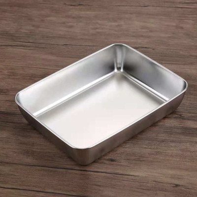 KHAY INOX 304 SÂU CAO CẤP – THIẾT KẾ HIỆN ĐẠI, BỀN BỈ & TIỆN DỤNG - KHAY INOX 304 CHỮ NHẬT NHIỀU SIZE,