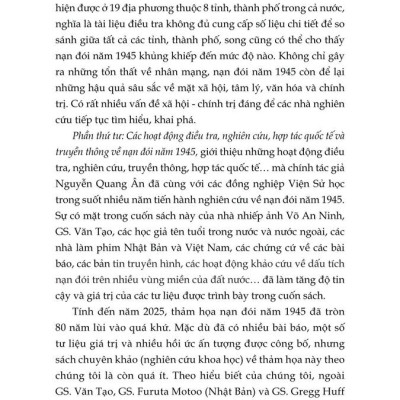 Sự thật về nạn đói năm 1945 (Qua tư liệu và ký ức lịch sử) bản in 2025