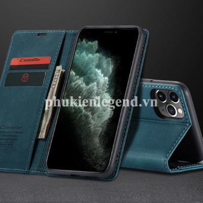 Bao da dạng ví dành cho iPhone 13 Pro Max hiệu caseme chống sốc chống va đập bụi bẩn, có ngăn đựng tiền, đựng thẻ tiện dụng - Hàng chính hãng