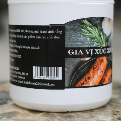 Gia vị chế biến Xúc Xích hộp 1 Kg thành phần hữu cơ tự nhiên lành tính chính hãng R2D.