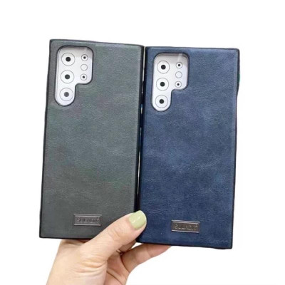 Ốp lưng Sulada da cho Samsung S23 Ultra/ Plus/ S22/ S22 Plus/ S22 Ultra viền dẻo chống sốc cao cấp - Hàng chính hãng