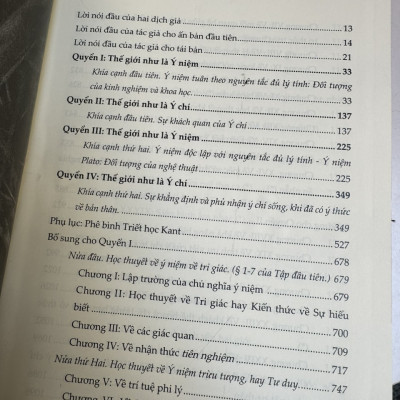 (Bìa cứng - Tác phẩm triết học kinh điển với 1500 trang)THẾ GIỚI NHƯ LÀ Ý CHÍ VÀ Ý NIỆM - Arthur Schopenhauer - Book Hunter
