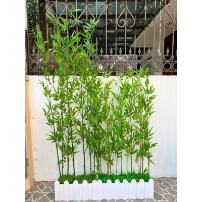 Cành trúc giả Cây trúc giả xịn nhiều lá - Size từ 120cm đến 200cm - Cây giả, hoa lụa Decor trang trí nhà cửa