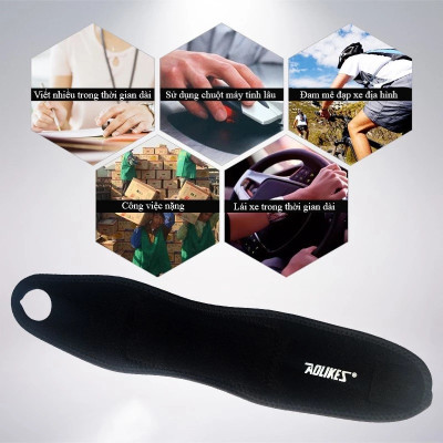 Băng quấn bảo vệ cổ tay AOLIKES-1030 Băng cổ tay đá nóng hỗ trợ trị liệu chấn thương cổ tay 