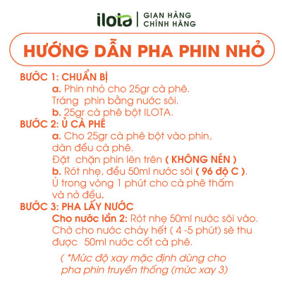 Cà Phê ILOTA 5 NÂU rang xay nguyên chất cafe ngon pha phin Coffee Nâu Sữa Đá gói 250gr