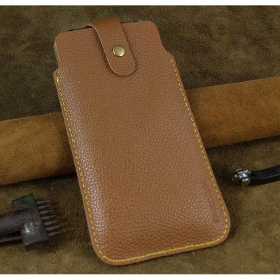 Bao Da Rút Nút Cài cho Note 10 plus, Note20 Ultra, S22 Plus.... Da Bò Hạt