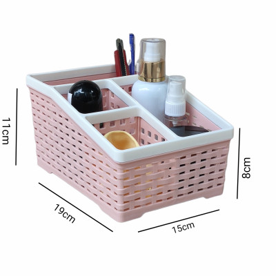 Khay đựng mỹ phẩm nhiều ngăn - khay đựng bút đồ văn phòng kiểu dáng hàn quốc đẹp tiện lợi