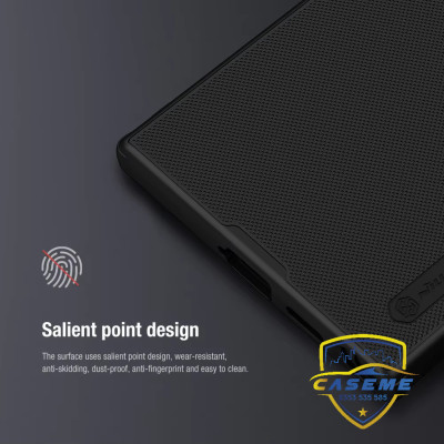Ốp lưng cho Samsung S24 Ultra, Samsung S24 Plus, Samsung S24 hiệu NILLKIN Super Frosted Shield lưng sần viền mềm, bảo vệ camera, chống sốc, chống trơn, chống vân tay cao cấp - Hàng chính hãng.