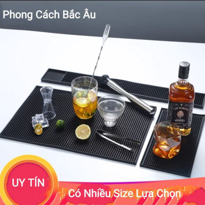 Tấm Lót Cao Su Quầy Bar 45x30 cm (Rubber Bar Mat)