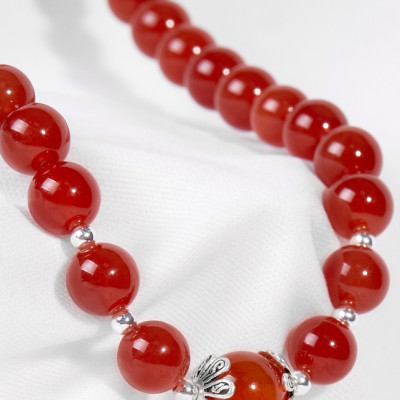 Vòng Cổ Đá Mã Não Đỏ Ngọc Quý Gemstones