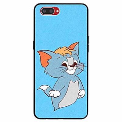 Ốp lưng dành cho Realme C1 mẫu Thần Mèo Nền Xanh