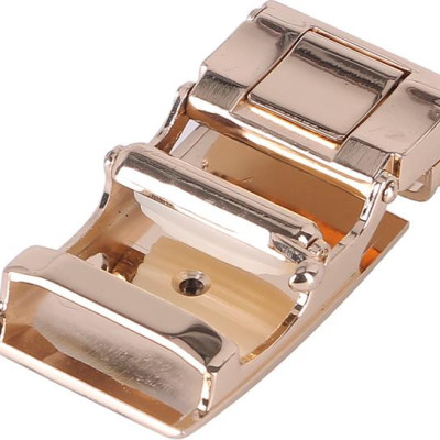 Đầu Khóa Da Cá Sấu 3,5 Phân Đầu Vàng Huy Hoàng HT9213 - Đen