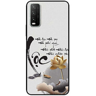 Ốp lưng cho Vivo Y12s - Y20 - Y20s - Y21 - Y21s - Y33s - Y33T - Thư Pháp Lộc Sen Vàng - Hàng Chính Hãng