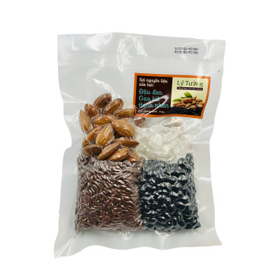 Set nguyên liệu sữa hạt: Đậu đen - Gạo lứt - Hạnh nhân 115g