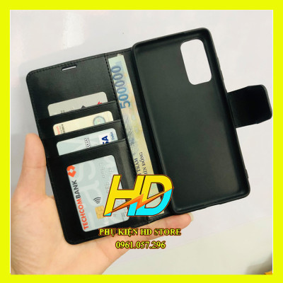 Bao Da Dạng Ví Dành Cho SamSung Galaxy M23 Chính Hãng Hanman Có Ngăn Ví Đựng Tiền và Thẻ, Căn Cước - Hàng Chính Hãng