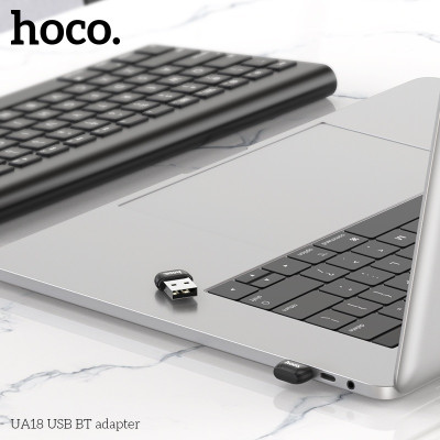USB Bluetooth Ho,co UA18, Bộ chuyển đổi USB sang bluetooth 5.0 hỗ trợ kết nối đa thiết bị loa, tai nghe, bàn phím chuột - Hàng chính hãng