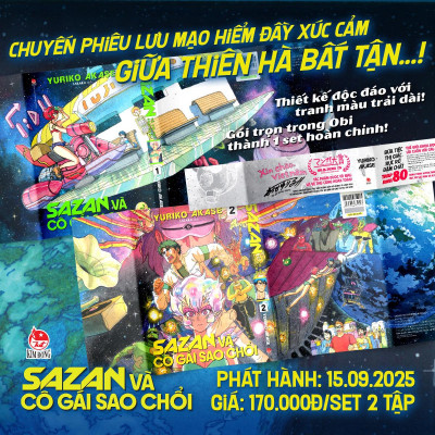 Truyện tranh Sazan & Cô gái sao chổi full 2 tập (Chang Book)