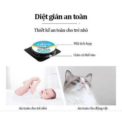 Combo 5 Bộ 6 Viên Mồi Diệt Gián, Thuốc Diệt Côn Trùng Sinh Học Không Độc Hại Dùng Trong Nhà Bếp, Hộ Gia Đình