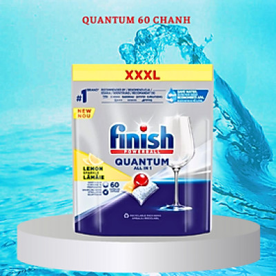 Viên rửa chén bát Finish Quantum Max loại 36 viên, 60 viên - Hàng chính hãng 