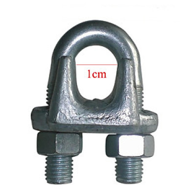 Ốc siết cáp mạ kẽm phi 6 ABG và móc khóa cáp tời quay tay 600LBS-2000LBS, cóc cáp, ốc xiết cáp, ốc siết và móc tời thay thế - Hàng chính hãng