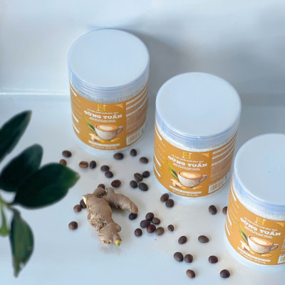 Hũ 270gr cà phê muối Huế hoà tan Gừng Tuần - Tiết kiệm, Tiện lợi hơn