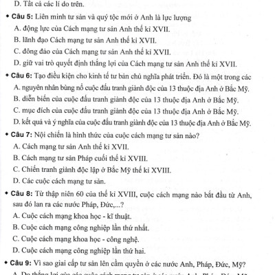 Bộ Đề Kiểm Tra Trắc Nghiệm Và Tự Luận Lịch Sử 11 (Dùng Chung Cho Các Bộ SGK Hiện Hành) _HA