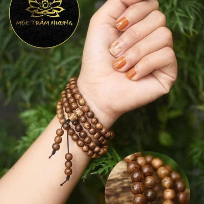 Chuỗi Tràng Hạt 108 6/7/8mm 10-15 tuổi Trầm Tốc Việt - Trầm Hương Tự Nhiên