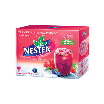 Thực phẩm bổ sung Trà Việt Quất và Hoa Atiso Đỏ NESTEA 10 gói x 12g
