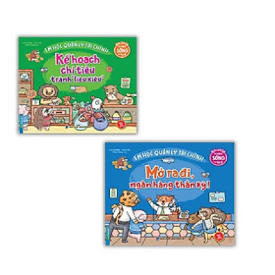 Sách - Em Học Quản Lý Tài Chính - Kế Hoạch Chi Tiêu Tránh Liêu Xiêu + Mở Ra Đi - Ngân Hàng Thần Kỳ  - Combo 2 Cuốn - Minh Thắng