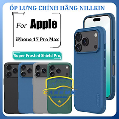 Ốp lưng dành cho iPhone 17 Pro Max Nillkin Super Frosted Shield Pro Matte dạng sần - Hàng chính hãng