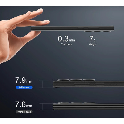 Ốp lưng nhám siêu mỏng 0.3mm cho Samsung Galaxy S23 Ultra - S23 Plus hiệu Memumi có gờ bảo vệ camera - Hàng nhập khẩu