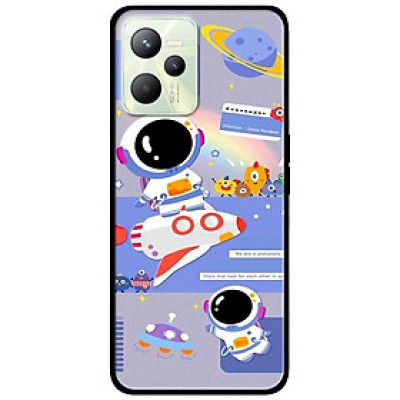 Ốp lưng dành cho Realme C35 - Realme Narzo 50A Prime mẫu Phi Hành Xanh Tím