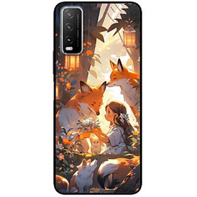 Ốp lưng cho Vivo Y20 - Y12s - Y20s - Y21 - Y21s - Y33s - Y33T - Cô Gái Và Cáo - Hàng Chính Hãng