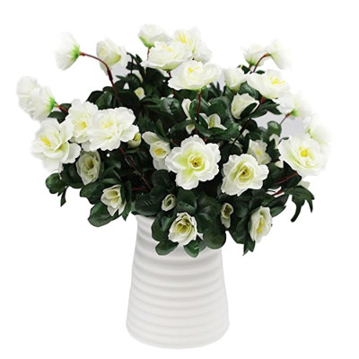 Cụm hoa đỗ quyên giả - dài 40cm - 12 nhánh - Cây giả, hoa lụa trang trí nhà cửa