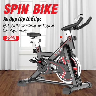 BG Xe đạp tập thể thao đa năng trong nhà SPINING BIKE S500 BLACK mới (hàng nhập khẩu)