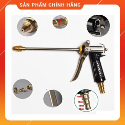 Bộ dây vòi xịt nước ️ , tăng áp 3 lần, loại 3m,5m 206318Lđầu đồng, cút,nối nhựa đen+ mở chai