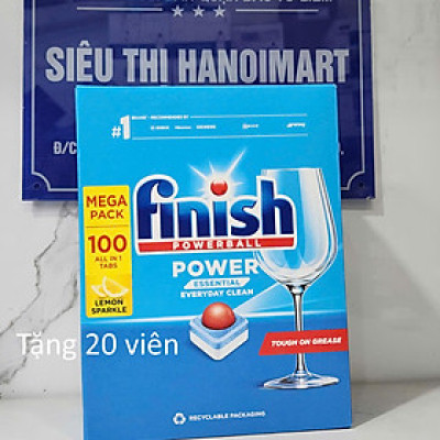 Viên rửa bát Finish Classic 120 viên - 2 chức năng