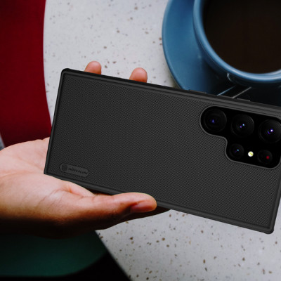 Ốp Lưng Dành Cho Samsung Galaxy S23 Ultra Chính Hãng Nillkin SUPER FROSTED SHIELD PRO Dạng Sần, Chống Sốc, Không Bám Vân Tay - Hàng Chính Hãng