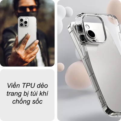 Ốp lưng trong suốt chống sốc cho iPhone 13 6.1 inch hiệu Likgus Thom Browne (bảo vệ toàn diện, chất liệu cao cấp, thiết kế thời trang) - hàng nhập khẩu