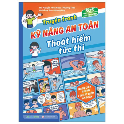 Sách - SOS Cho Trẻ Em - Truyện Tranh Kỹ Năng An Toàn Thoát Hiểm Tức Thì - Nhận Diện Rủi Ro Và Thoát Hiểm An Toàn