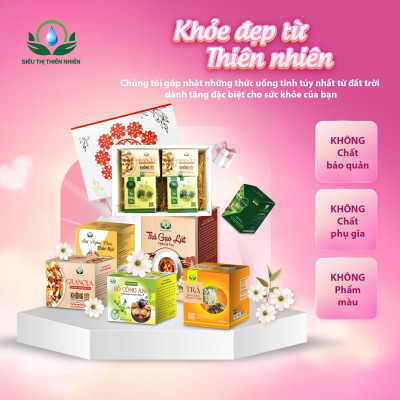 Trà Hoa Atiso đỏ hộp 30 Túi Lọc x 3Gram của Siêu Thị Thiên Nhiên