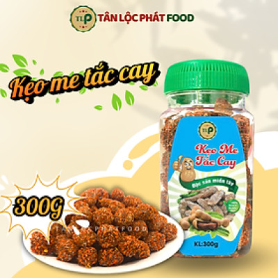 Kẹo Me Tắc Cay Tân Lộc Phát Hũ 300g Ăn Vặt Chua Cay