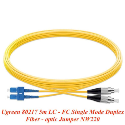Ugreen UG80217NW220TK 5M LC-FC Màu vàng Cáp nhảy quang Single mode Duplex Fiber - HÀNG CHÍNH HÃNG
