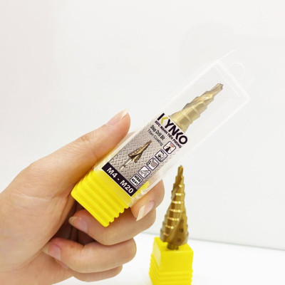 Mũi khoan tháp HSS-4241 đường kính khoan 4-20mm phủ titan siêu cứng KYNKO