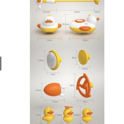 Đồ Chơi Vòi Tắm Con Vịt Hoa Sen Phun Nước, Vòi Đám Mây Ngôi Sao SuperBee Tắm Cho Bé Yêu