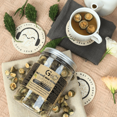Trà khổ qua rừng (mướp đắng rừng) GUfoods (Vị nguyên chất / Vị Gạo lứt thảo mộc) - Mát gan, Giải nhiệt, Thanh lọc cơ thể, Thư giãn tinh thần, Cải thiện giấc ngủ