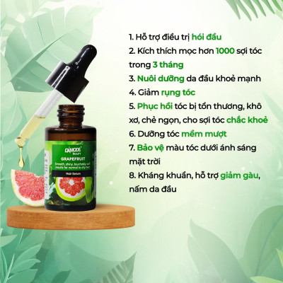 Tinh dầu dưỡng mọc tóc cao cấp độc quyền Damode Grapefruit Hair Serum chai 30ml
