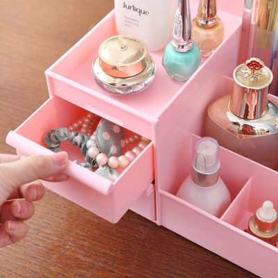 Kệ Nhựa Đựng Mỹ Phẩm Đa Năng Nhiều Ngăn  3 Tầng Cao Cấp 